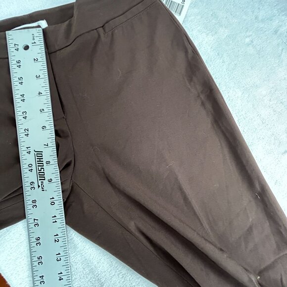 Cabi Womens Brown Wide Leg Lauren Trouser Pants Size 8 Regular Stretch #661 New - Picture 8 of 12